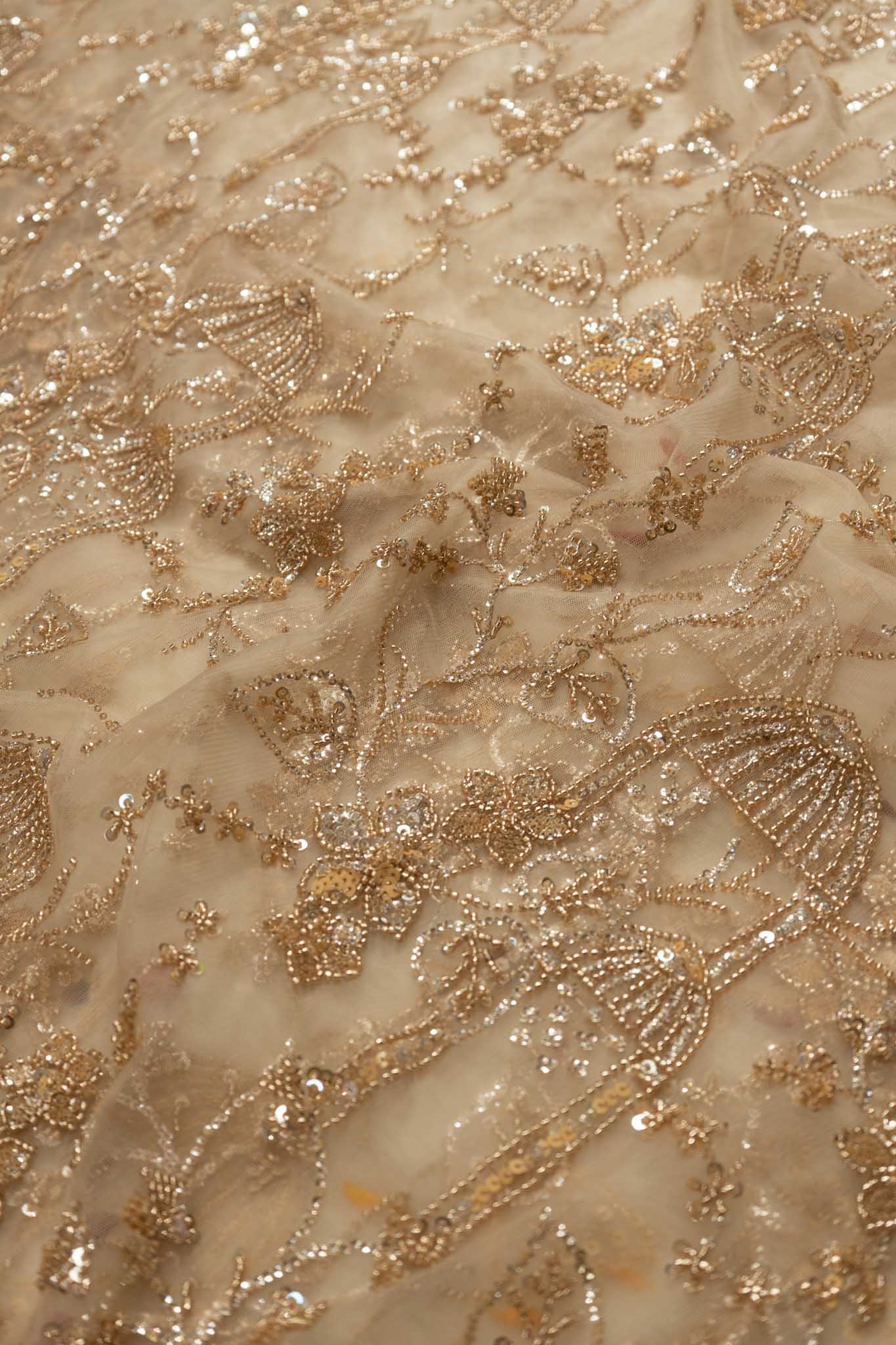 Premium Net Jhumka Floral Jaal Saree