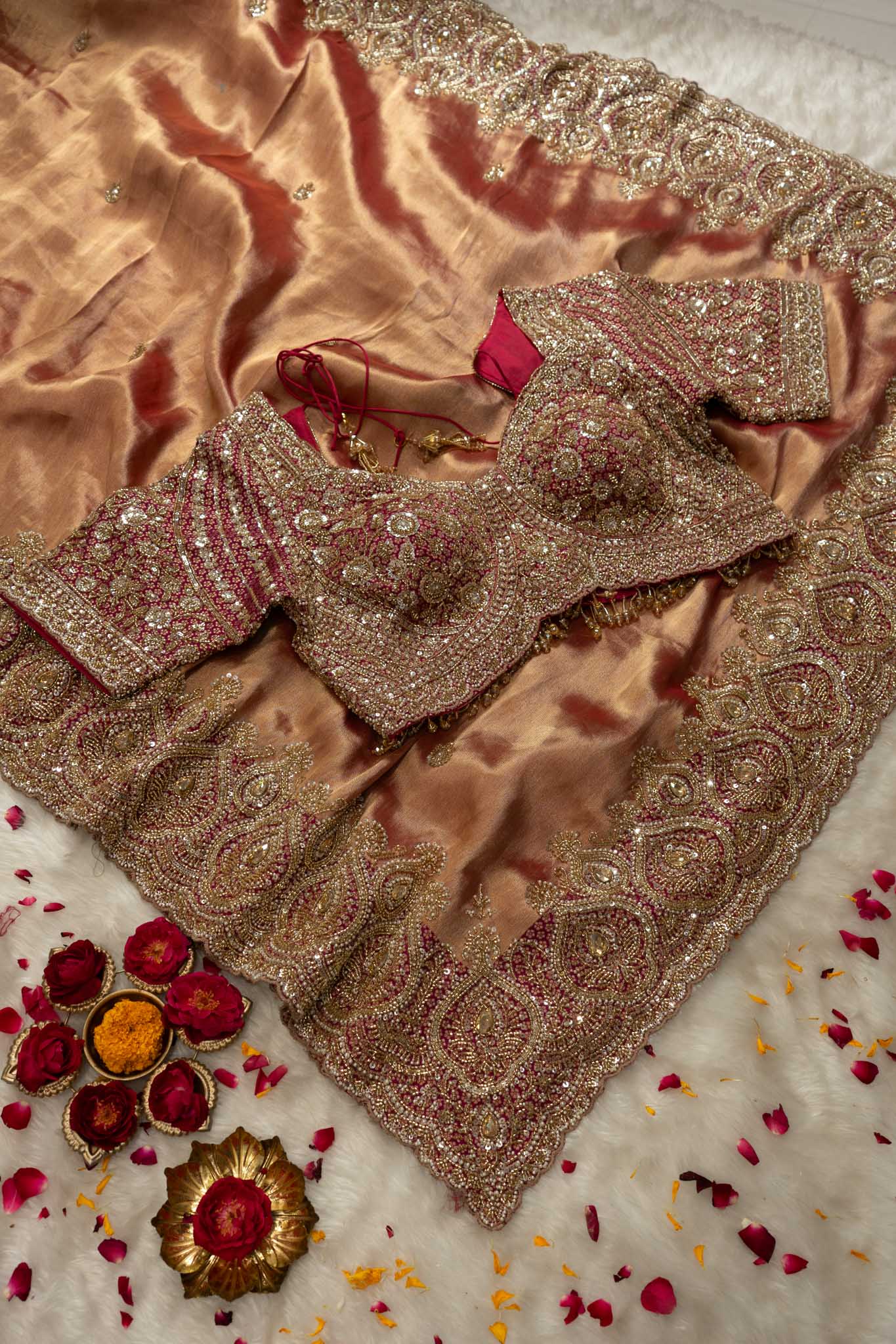 Tissue Silk Bandhej Border Saree
