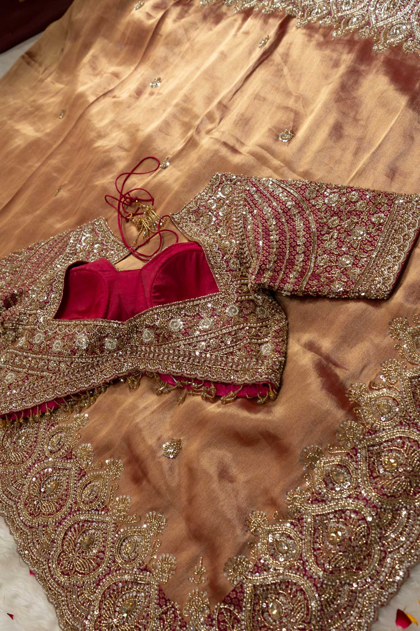 Tissue Silk Bandhej Border Saree