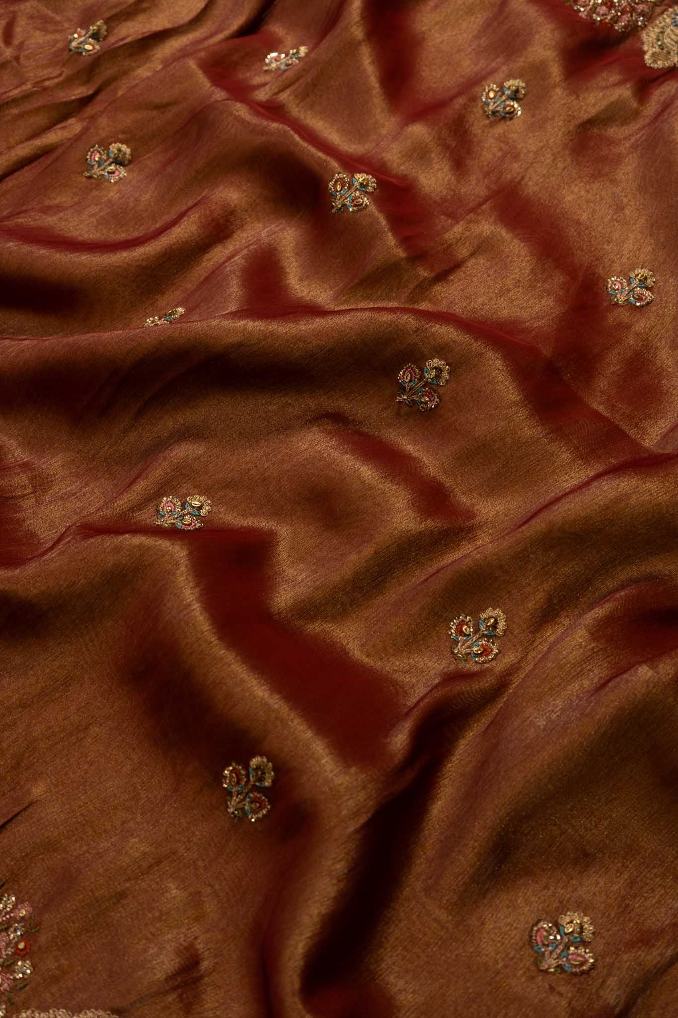 Tissue Silk Heritage Figurine Saree