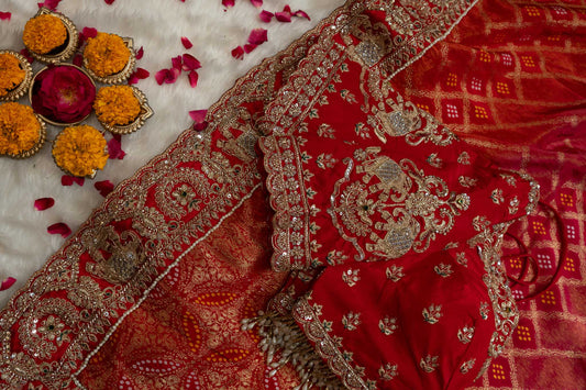 Silk Elephant Motif Heritage Saree