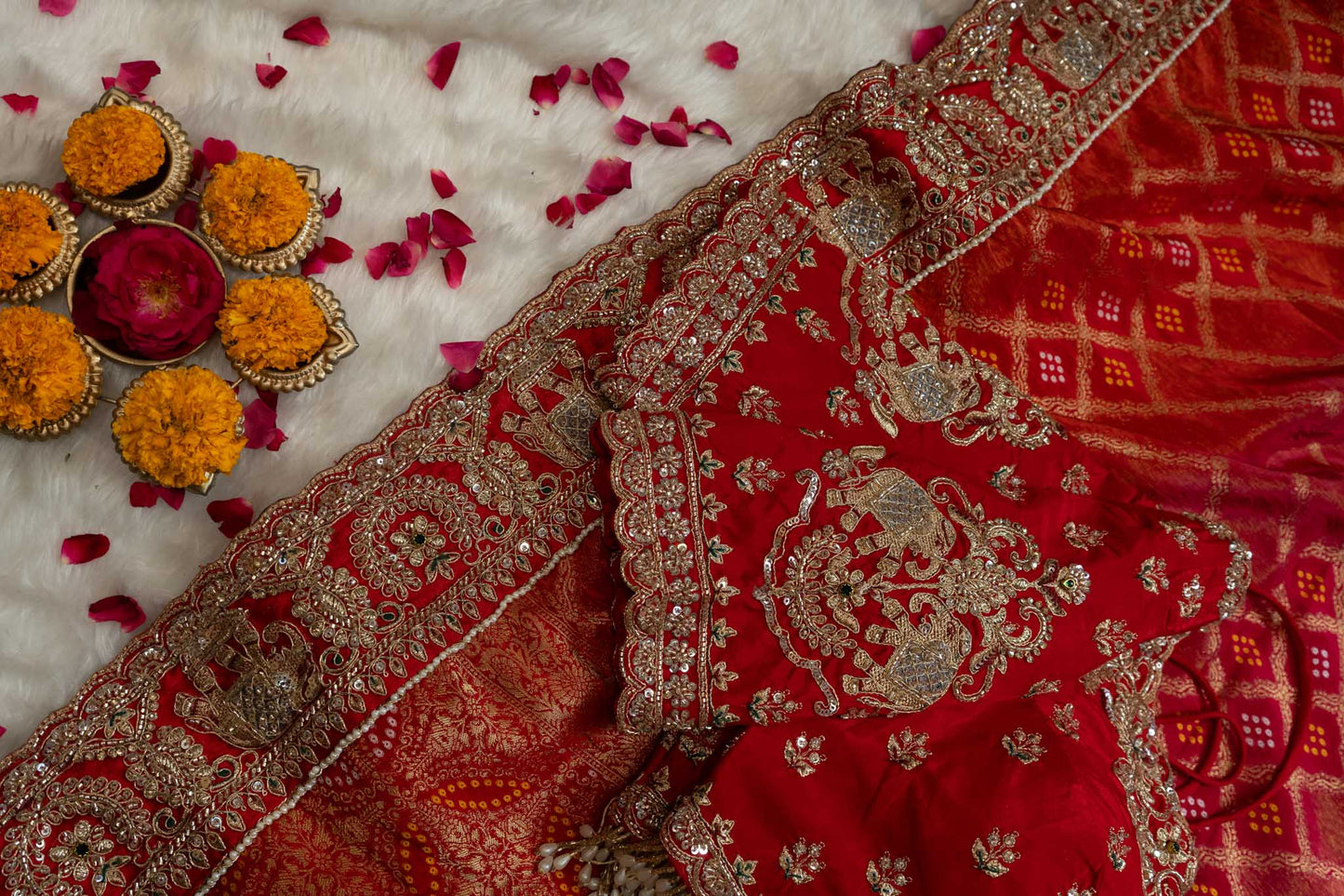 Silk Elephant Motif Heritage Saree