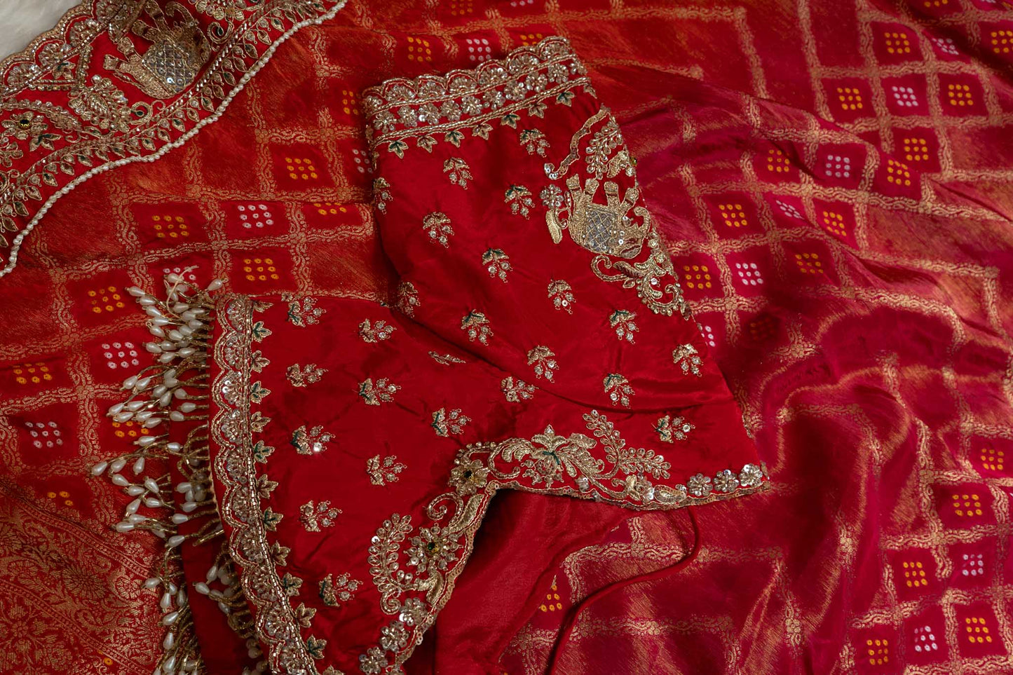 Silk Elephant Motif Heritage Saree