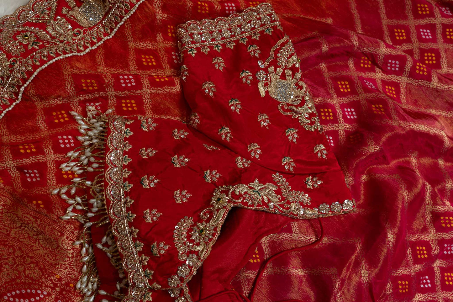 Silk Elephant Motif Heritage Saree
