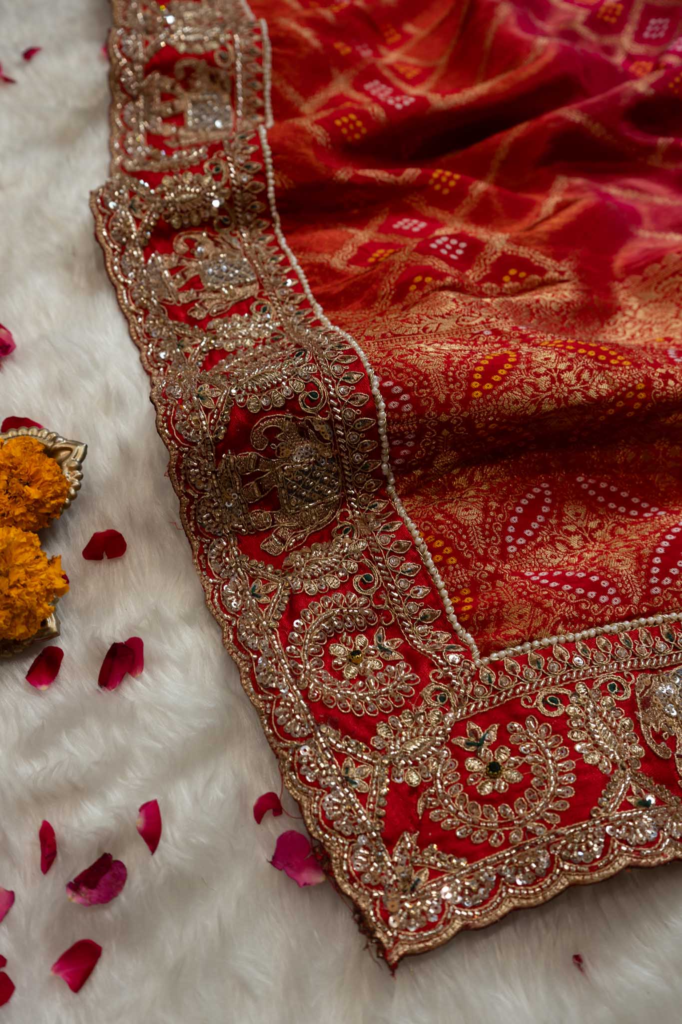 Silk Elephant Motif Heritage Saree