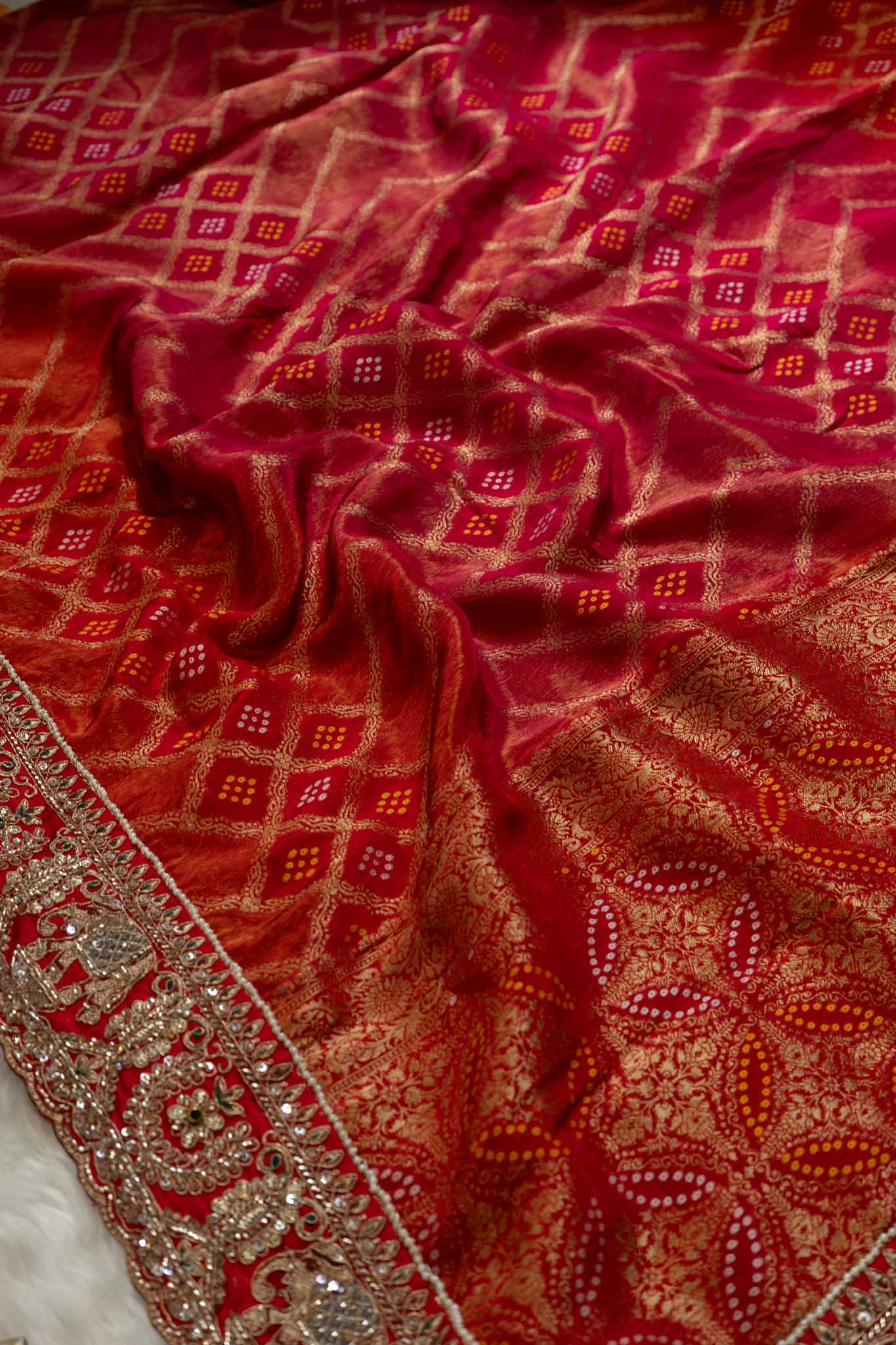 Silk Elephant Motif Heritage Saree
