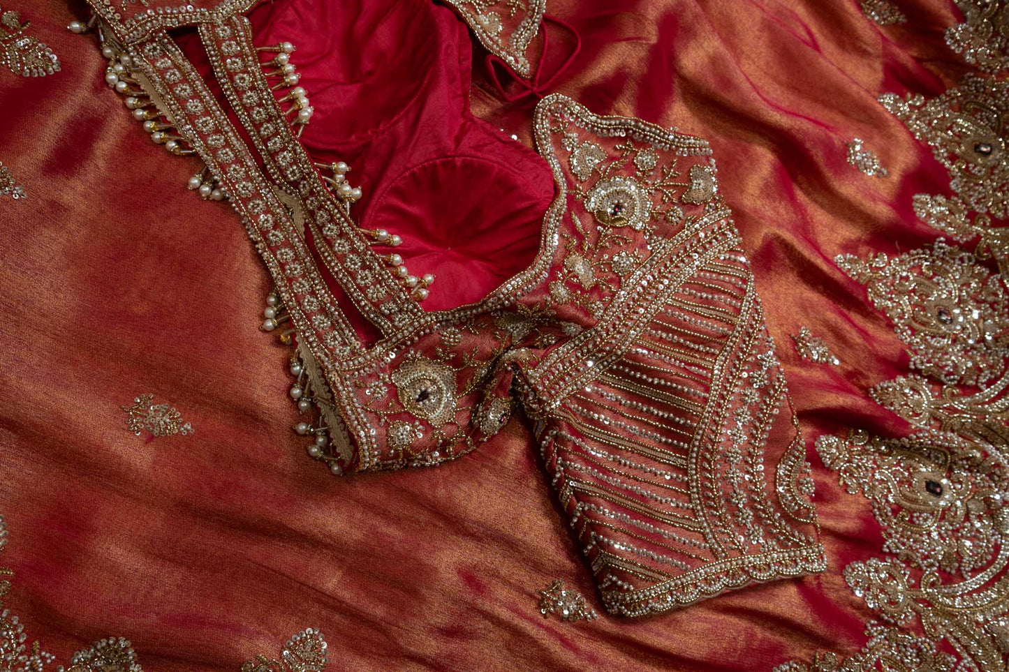 Soft Tissue Silk Scalloped Saree