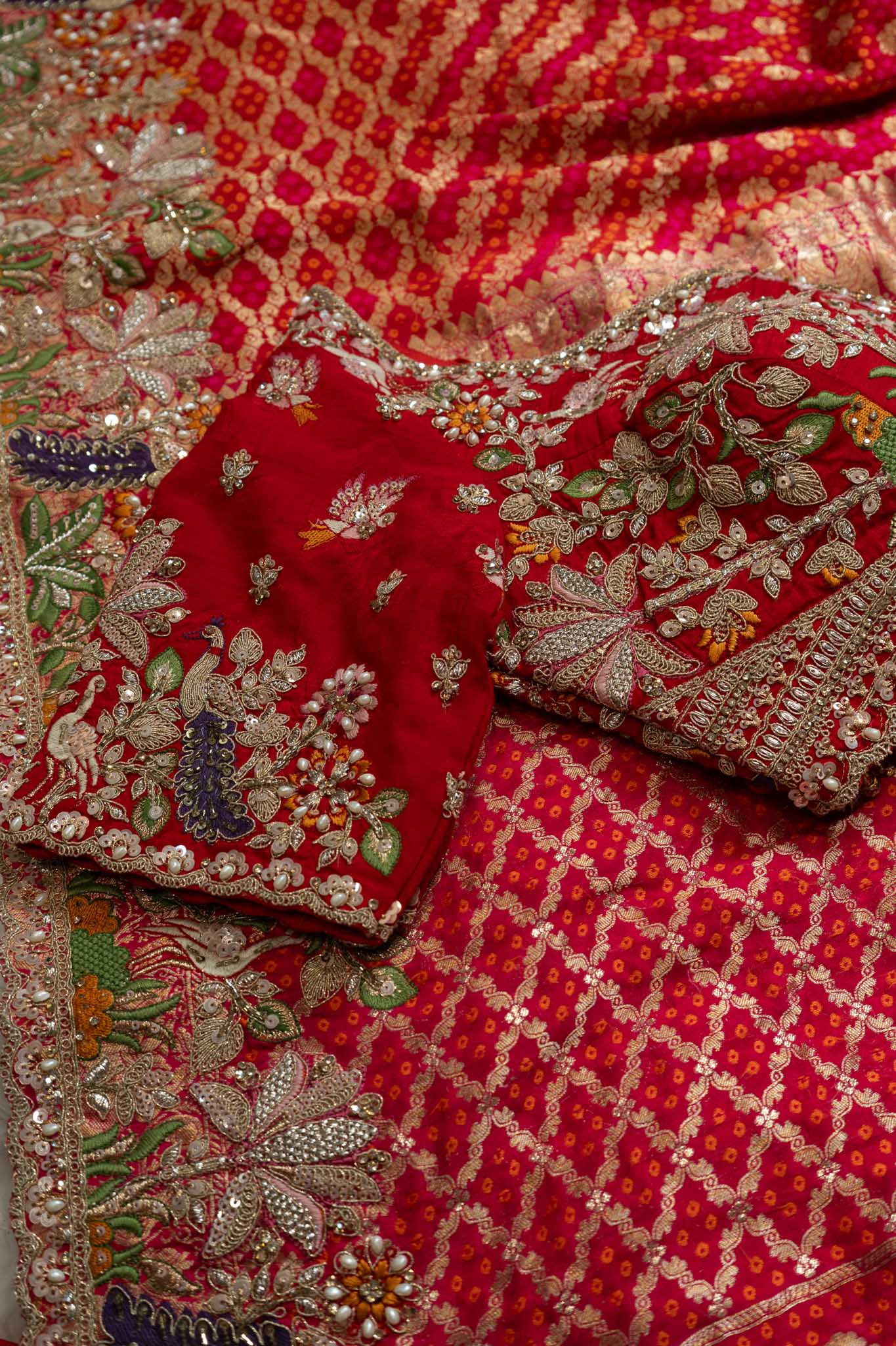 Khaddi Georgette Floral & Figurine Saree