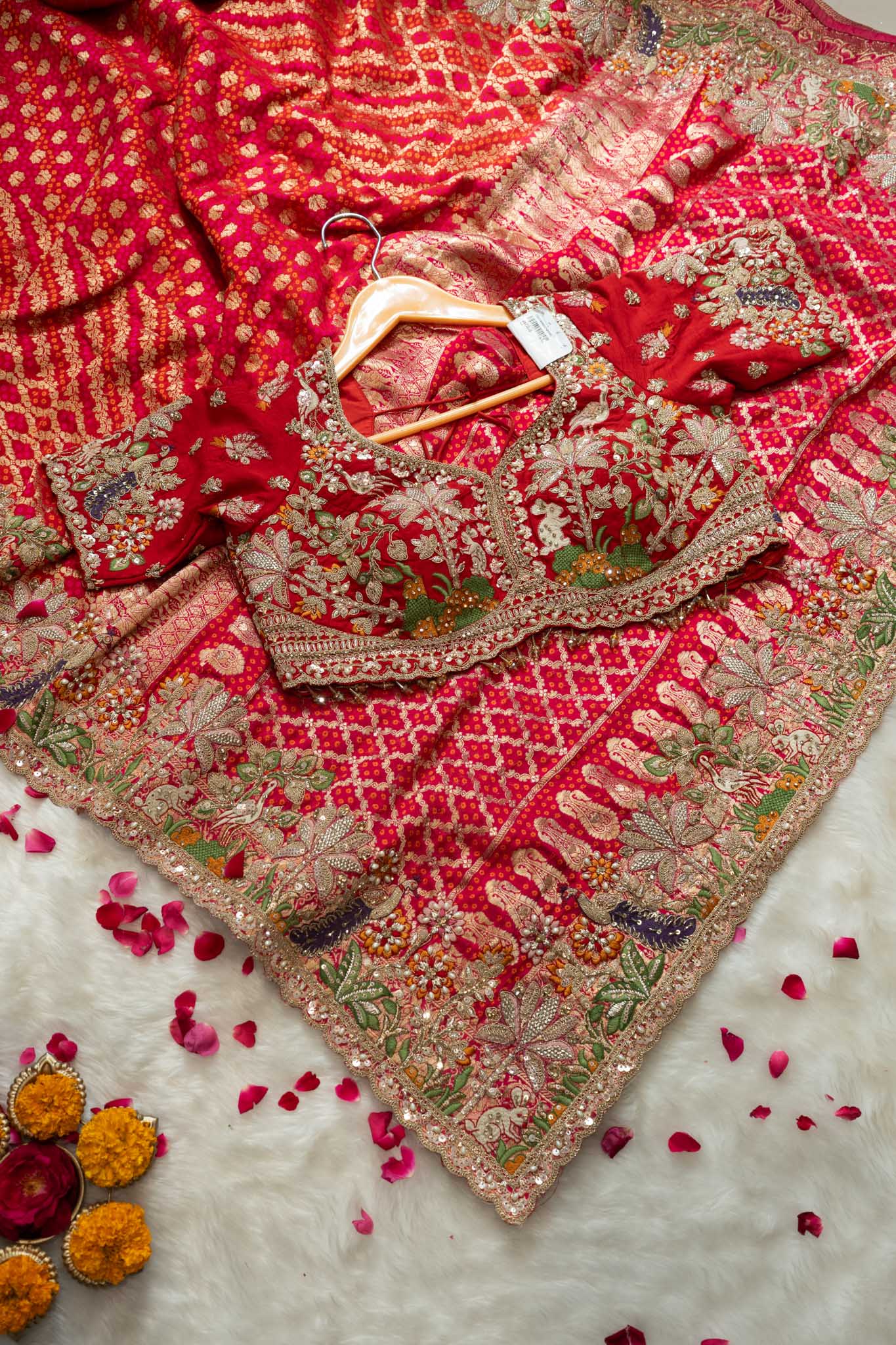 Khaddi Georgette Floral & Figurine Saree