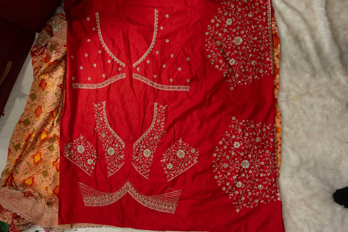 Khaddi Georgette Heritage Bandhani Saree