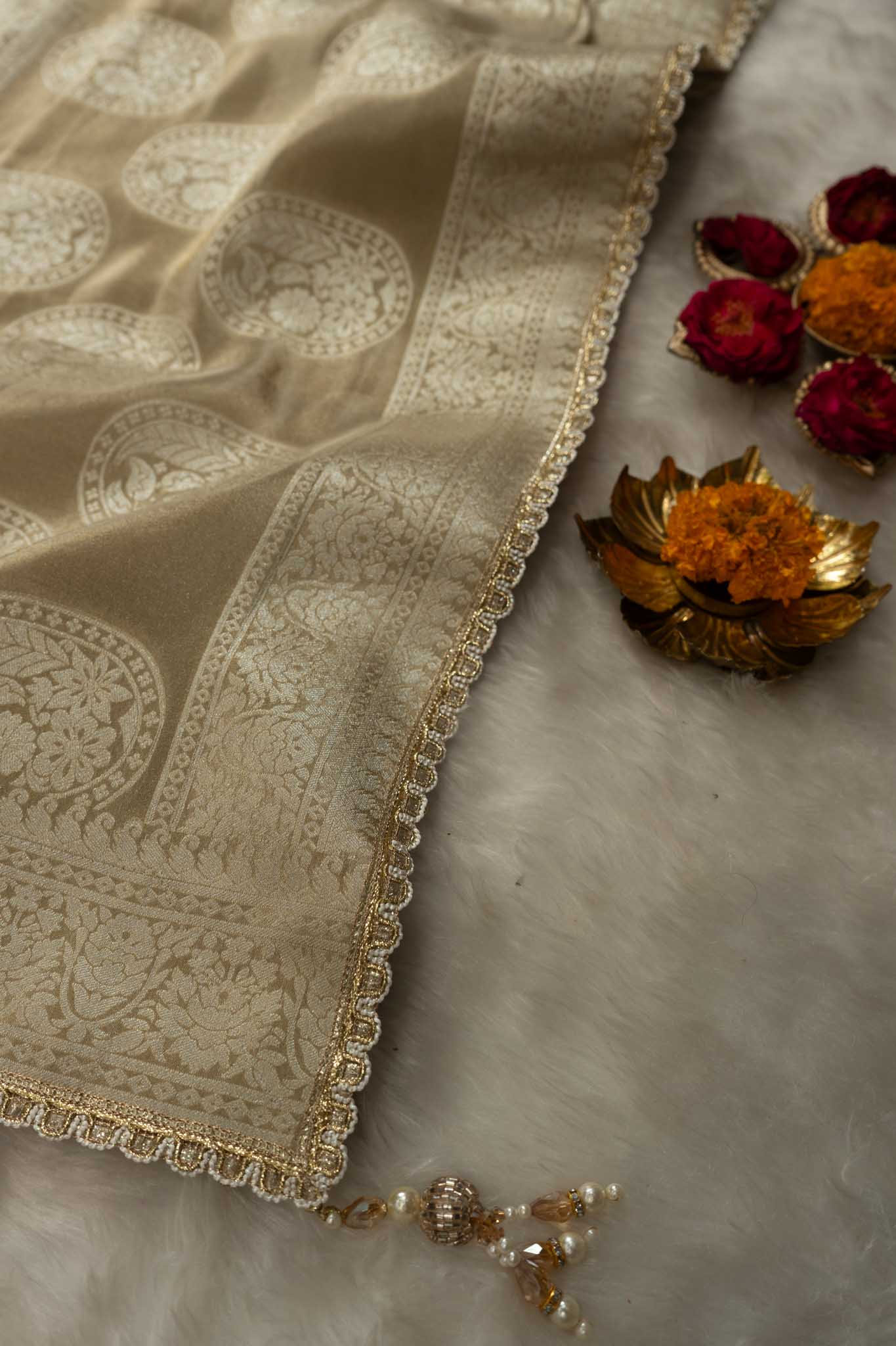 Tissue Silk Banarasi Paisley Saree