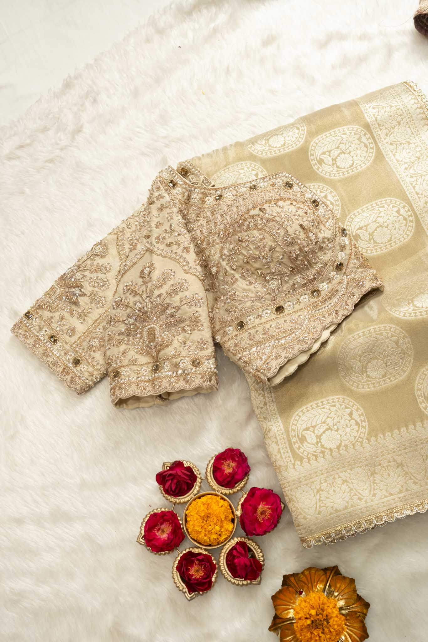 Tissue Silk Banarasi Paisley Saree