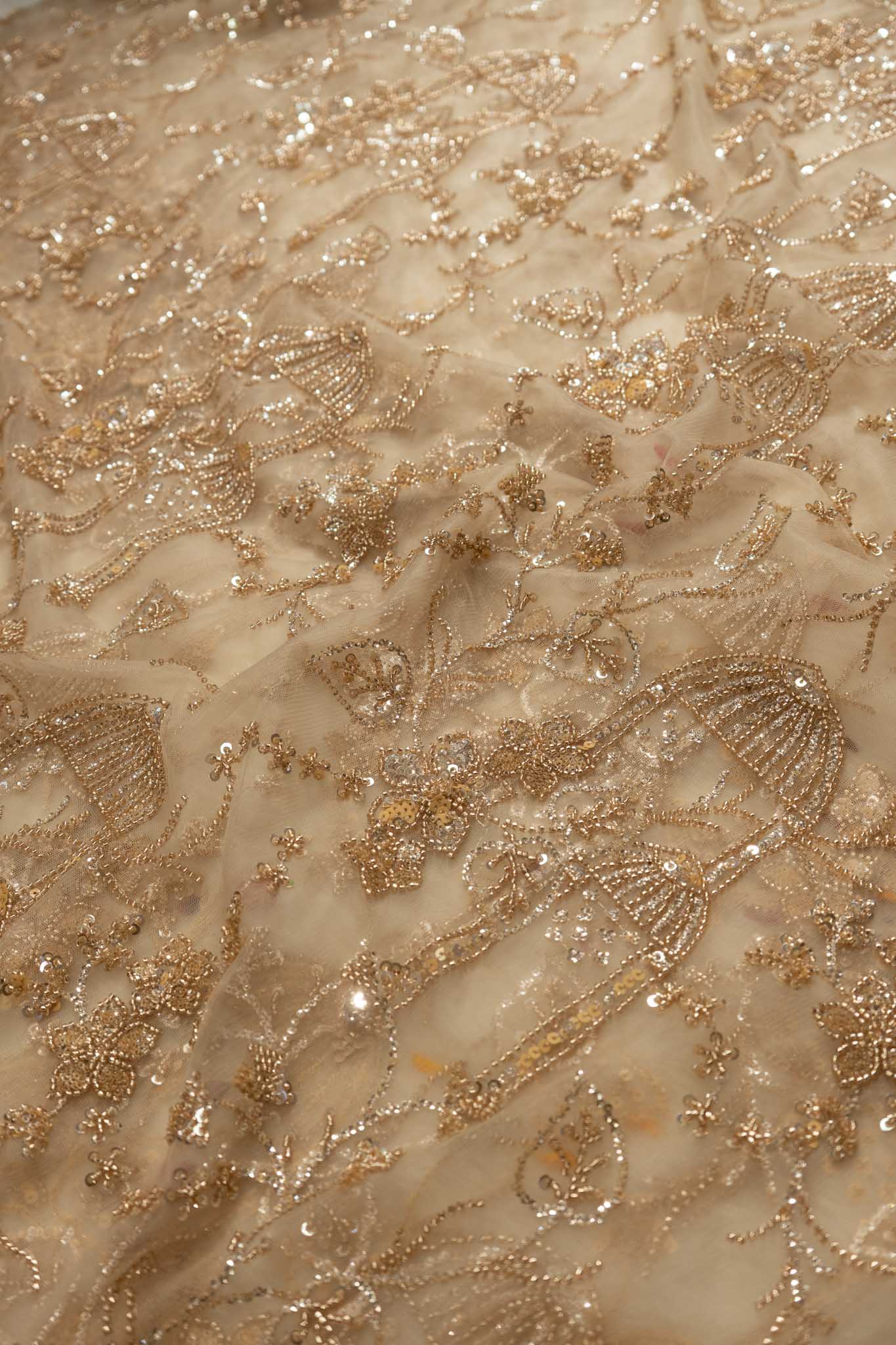 Premium Net Jhumka Floral Jaal Saree